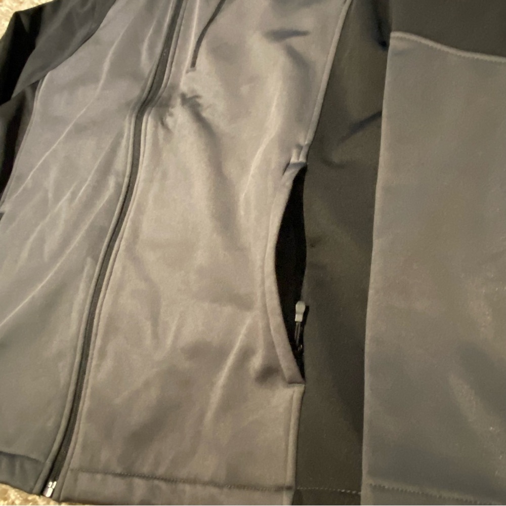 Spyder NWT Mens zip up hooded jacket black gray size large - Picture 5 of 13